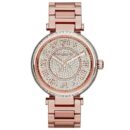 Michael Kors Ladies Skylar Crystal Rose Gold Watch - MK5868